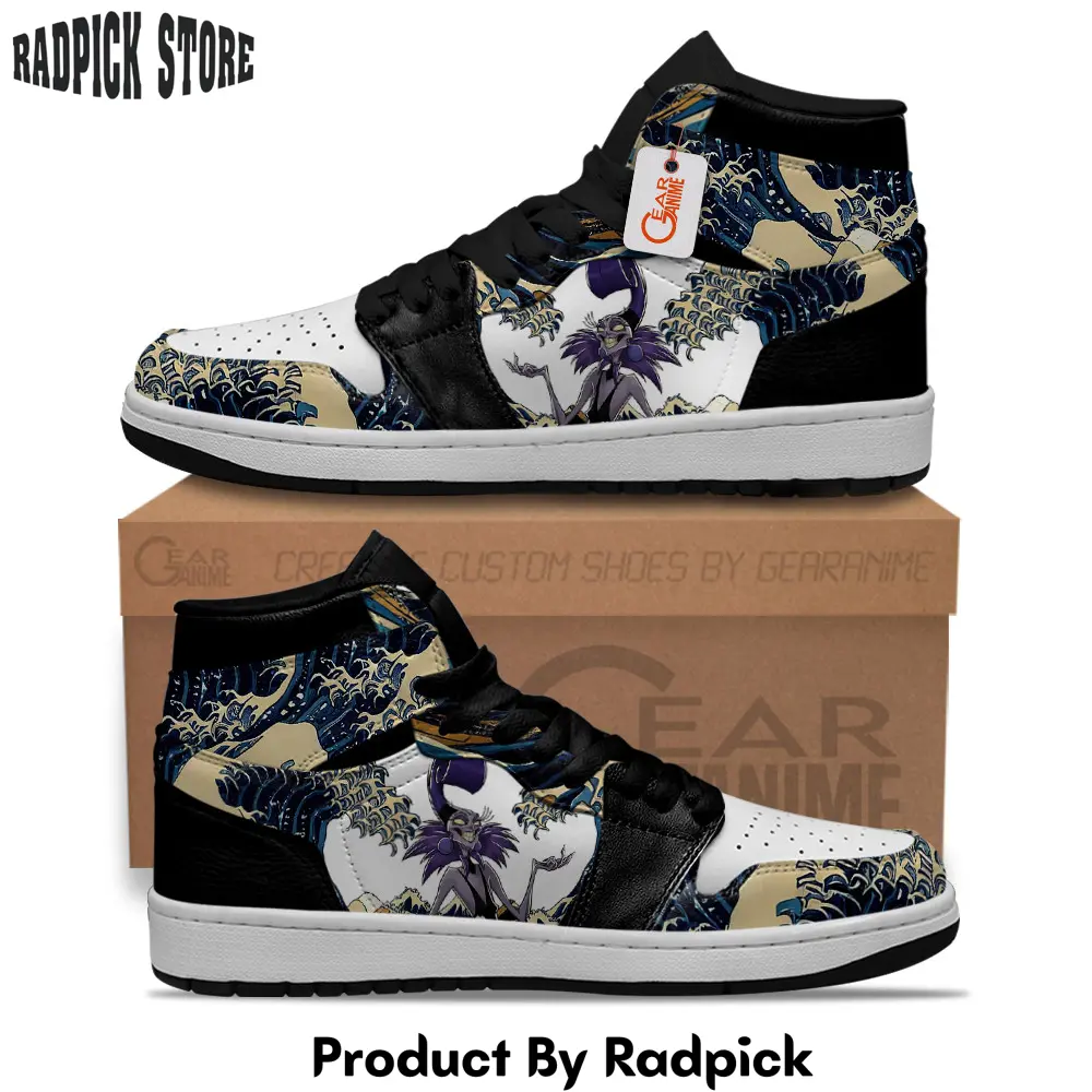 Yzma great wave air jordan high topsneakers custom shoes  rp0400724